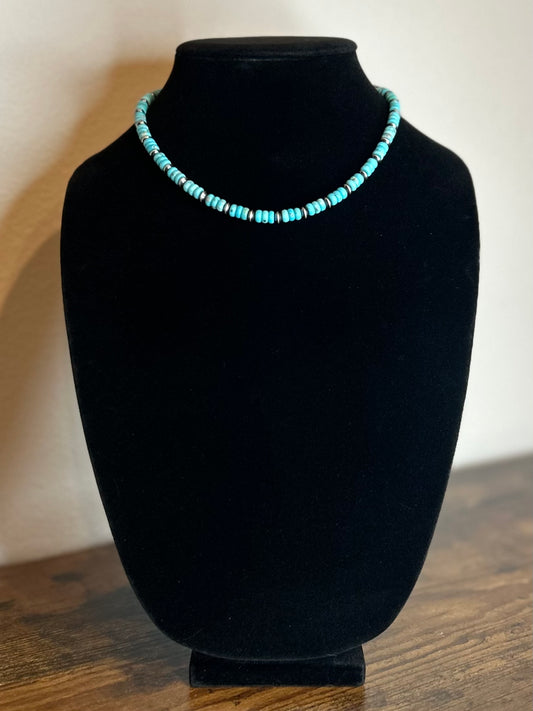 Turquoise with 6mm Saucers